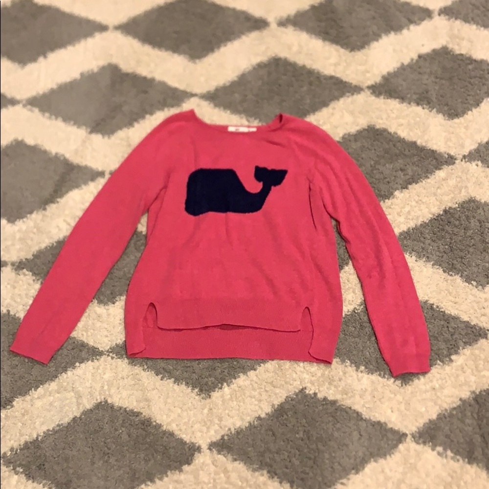 Pink and blue Vineyard Vines sweater